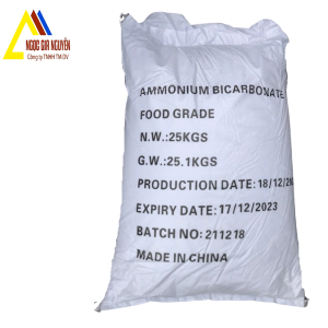 Ammonium Bicarbonate – NH₄HCO₃ (Food Grade) Hóa Chất Ngọc Gia Nguyễn