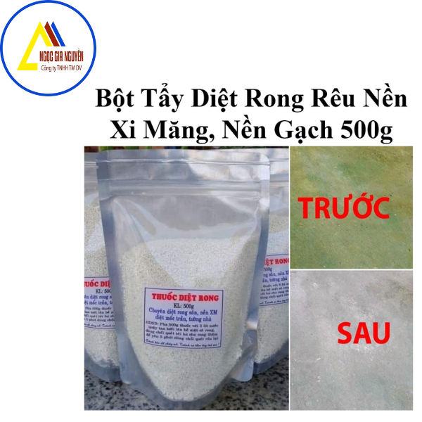 Bột Tẩy Rong Rêu Cao Cấp Hiệu Quả Trên Nền Xi Măng, Gạch, Trần Tường ...